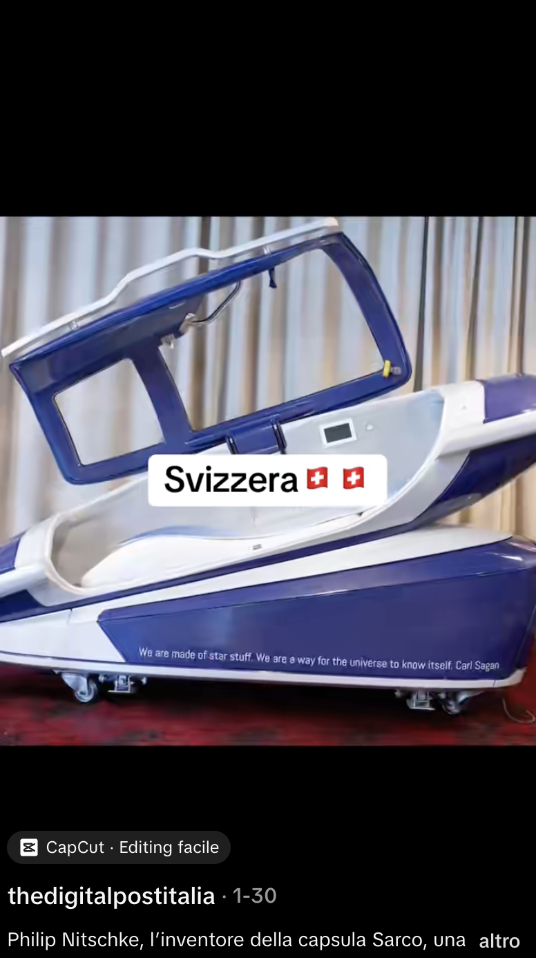 Sarco: la macchina del suicidio svizzera
