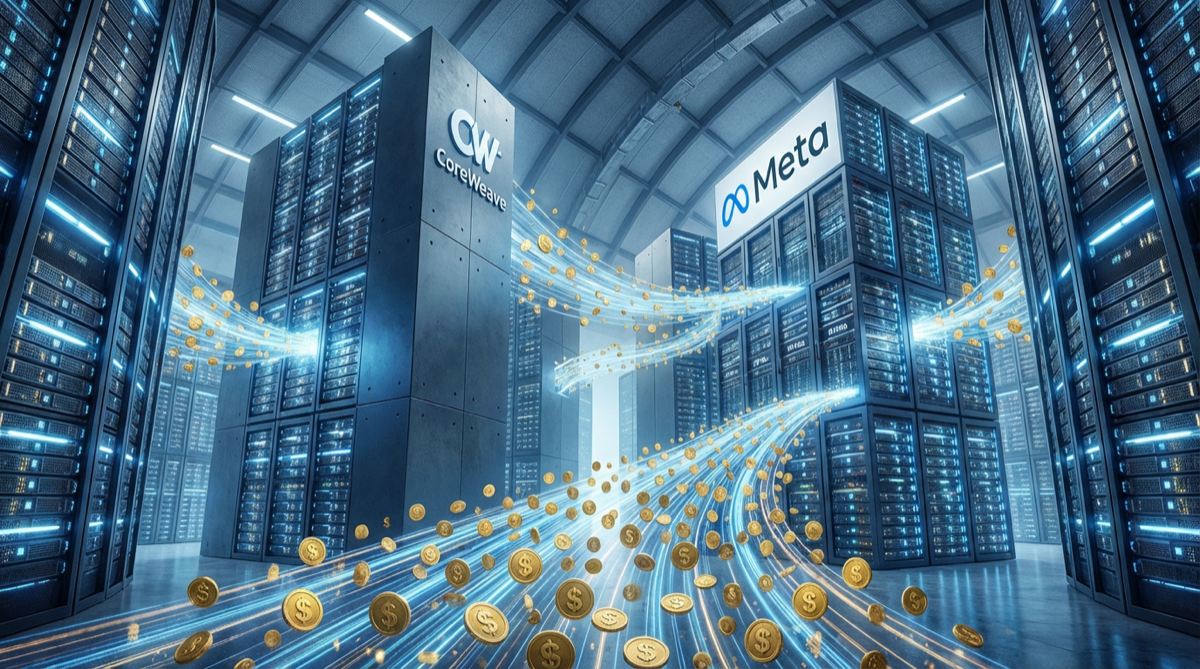 Meta scommette 21 miliardi su CoreWeave: la guerra per l’infrastruttura AI entra in una nuova fase