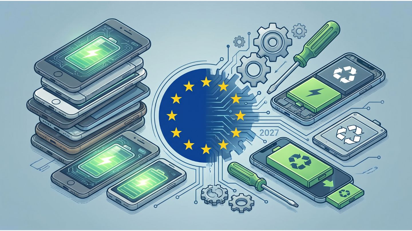 Batterie degli smartphone e dei dispositivi elettronici: cosa cambia con le nuove regole UE dal 2027